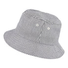 Edmmond Studios Seersucker Bucket Hat Vertical Stripes Ligt Blue Bucket Hats  Material | Overkill