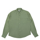 Edmmond Studios Linen Shirt Olive Shirts 123-10-01670 | Overkill