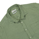 Edmmond Studios Linen Shirt Olive Shirts Close-up | Overkill