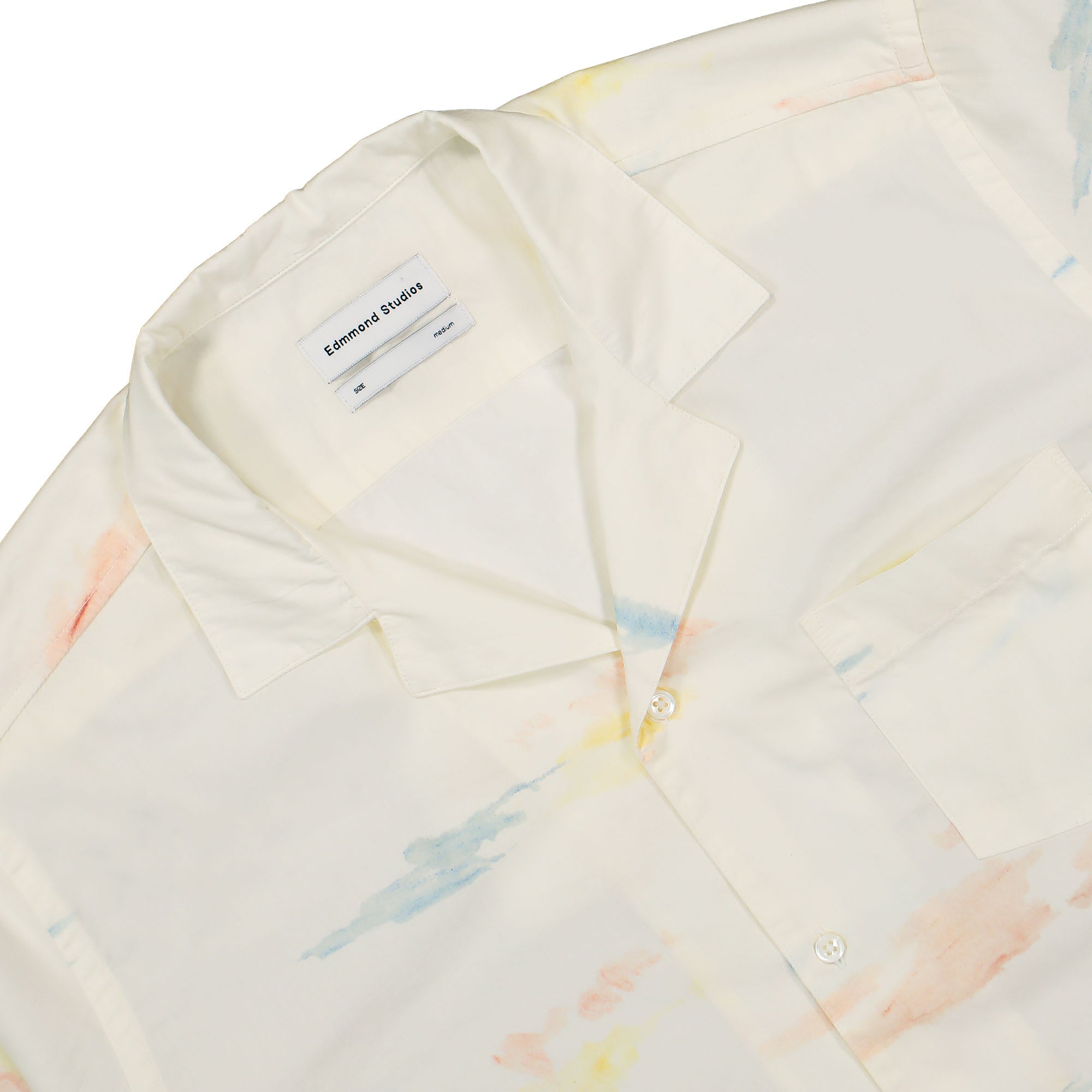 Edmmond Studios Summer Short Sleeve Shirt White Shirts Detailfoto | Overkill