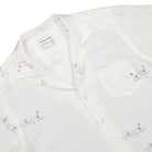 Edmmond Studios Calypso Short Sleeve Shirt White Shirts Close-up | Overkill