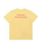 Edmmond Studios Cosmic Pleasures T-Shirt Light Yellow T-Shirts Close-up | Overkill