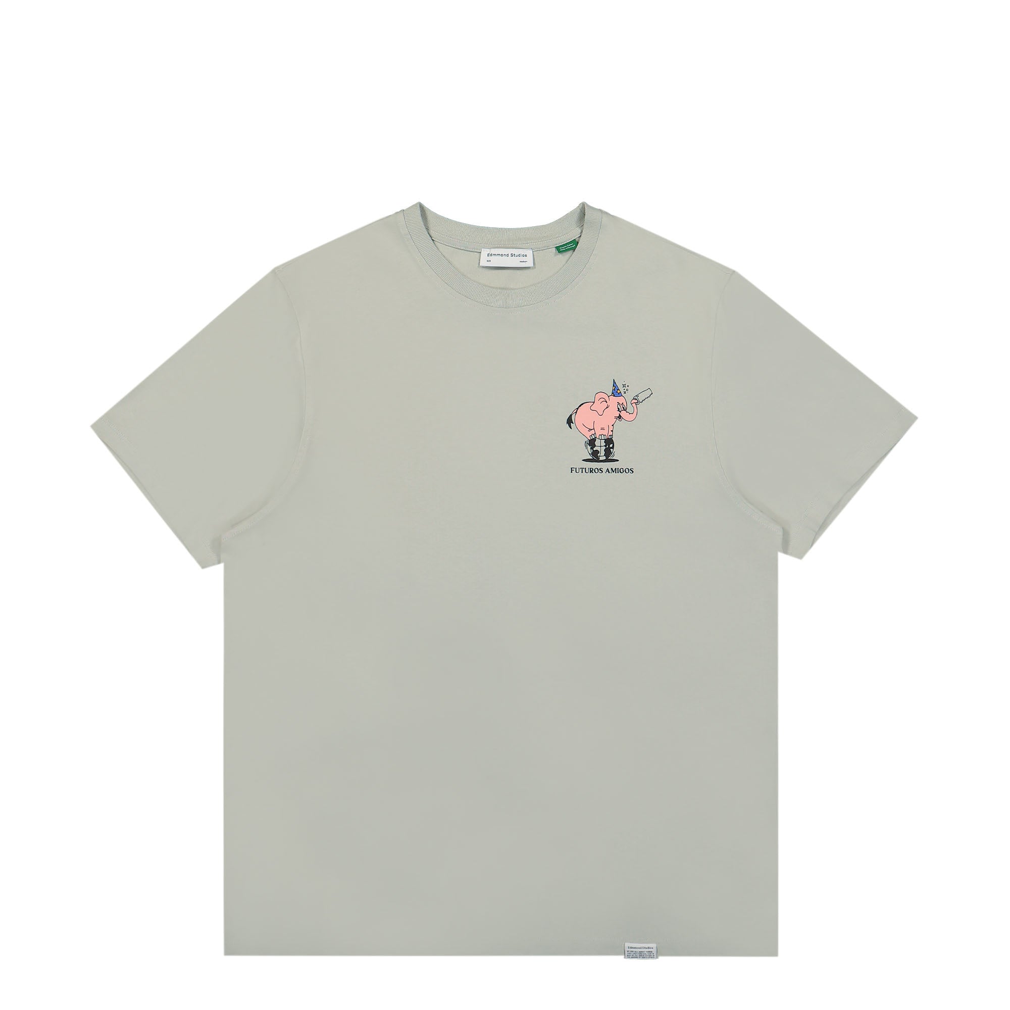 Edmmond Studios Futuros Amigos T-Shirt Sage Green T-Shirts 123-30-25620 | Overkill