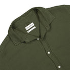 Edmmond Studios Snap Shirt Plain Khaki Shirts Close-up | Overkill