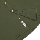 Edmmond Studios Snap Shirt Plain Khaki Shirts Detailfoto | Overkill