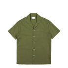 Edmmond Studios Seersucker Short Sleeve Shirt Khaki Shirts 124-10-15680 | Overkill