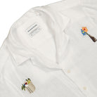 Edmmond Studios BBQ Short Sleeve Shirt Plain White Shirts Close-up | Overkill