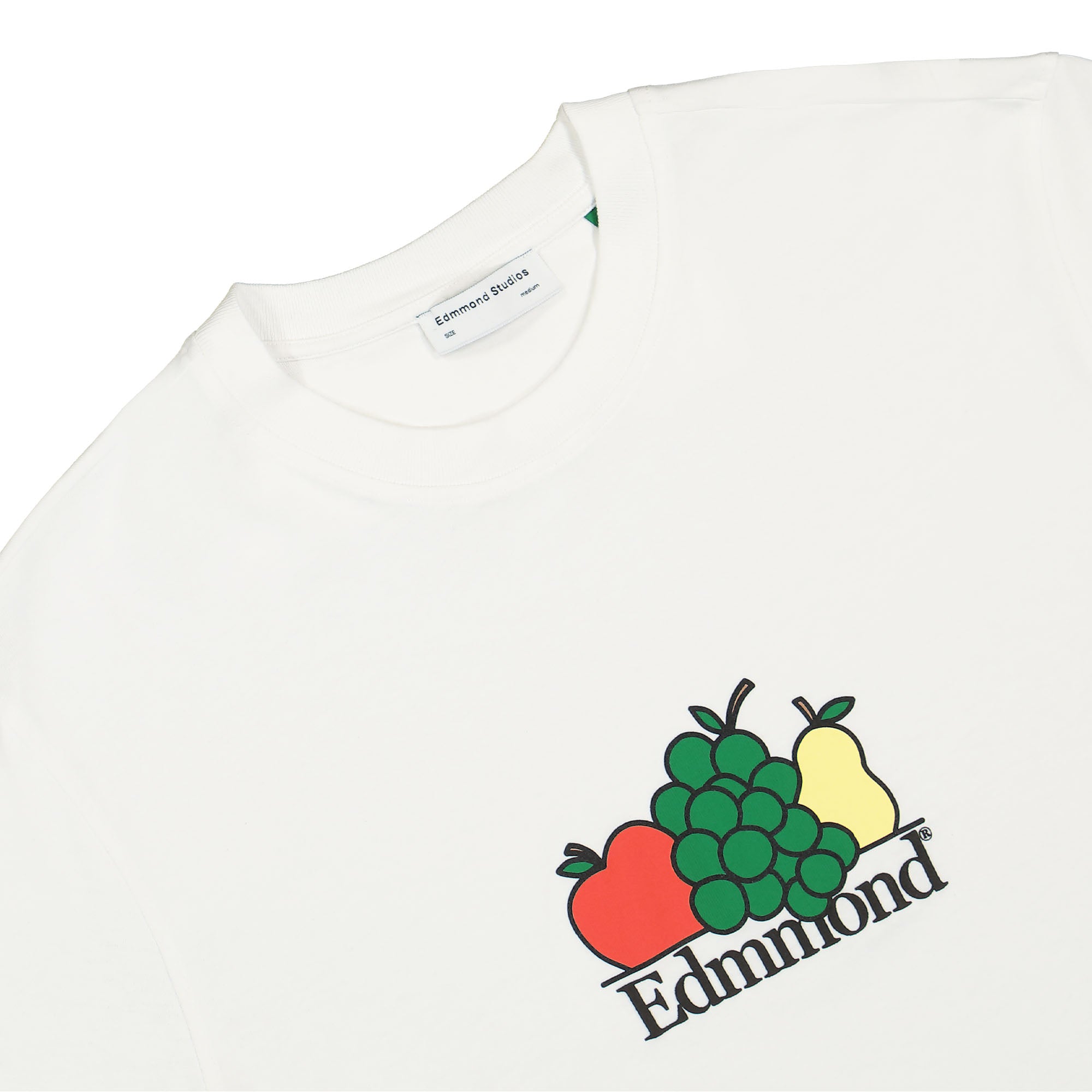 Edmmond Studios Fruits T-Shirt Plain White T-Shirts Close-up | Overkill