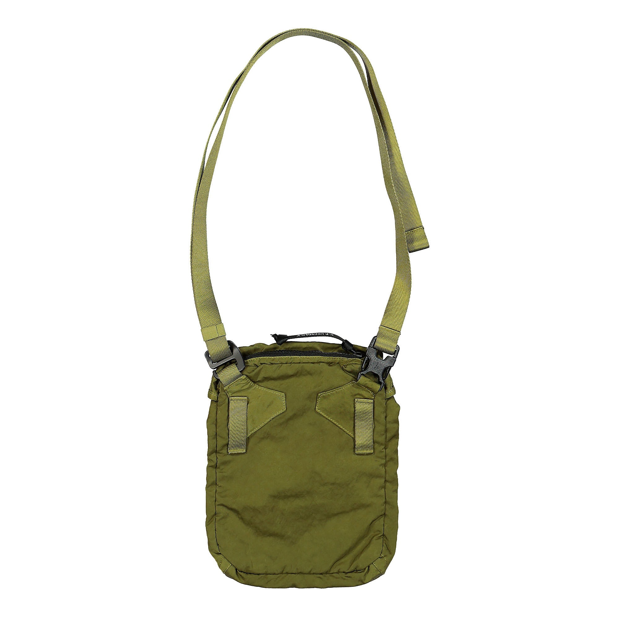 C.P. Company Nylon B Crossbody Bag Green Moss Shoulder & Cross Body Bags Close-up | Overkill