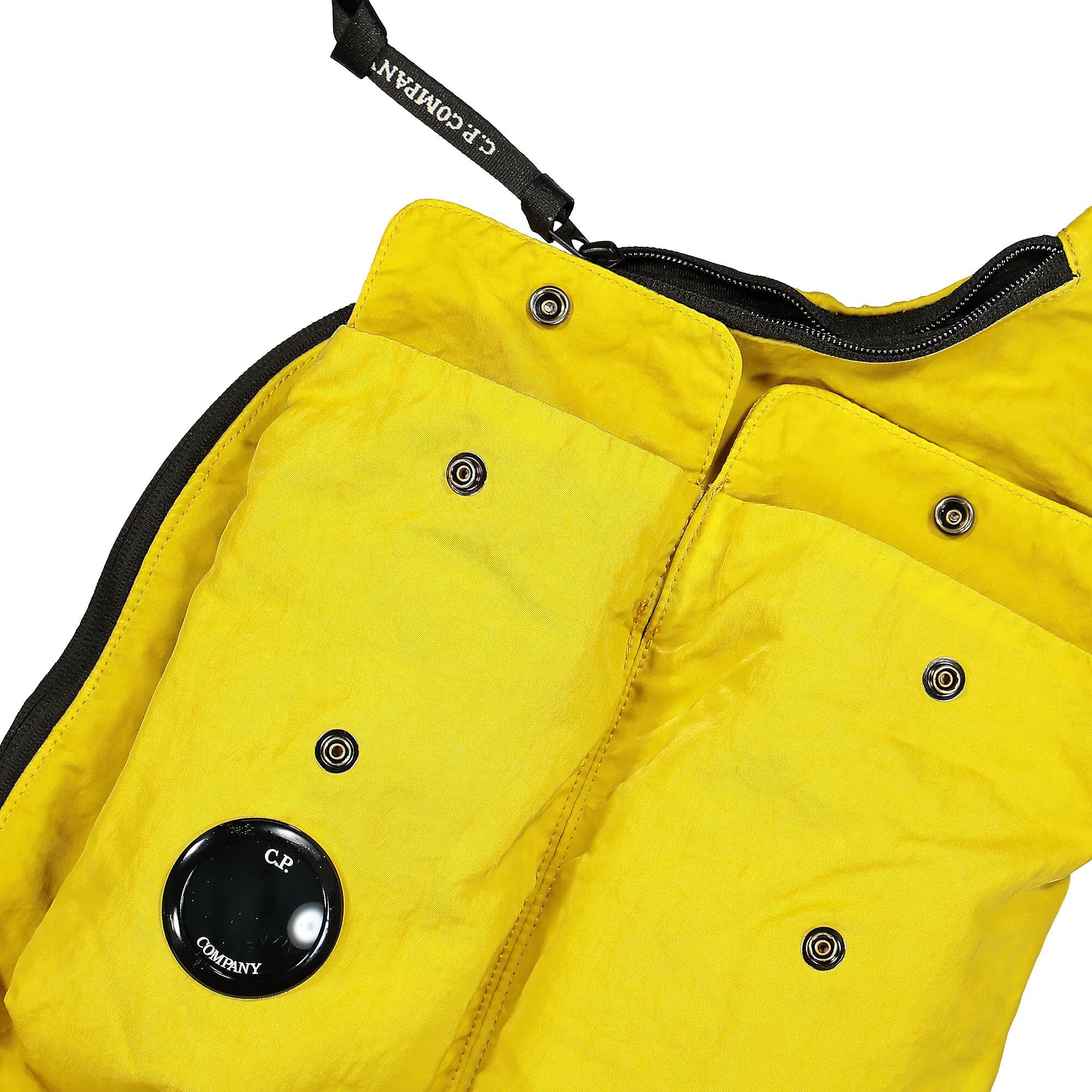 C.P. Company Nylon B Single Strap Backpack Nugget Gold Backpacks Close-up | Overkill