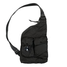 C.P. Company Nylon B Single Strap Backpack Black Backpacks 12CMAC012A-005269G 999 | Overkill