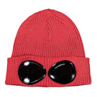 C.P. Company Cotton Goggle Beanie Fiery Red Beanies 12CMAC016A-000727A 455 | Overkill