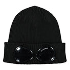 C.P. Company Cotton Goggle Beanie Black Beanies 12CMAC016A-000727A 999 | Overkill