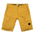 C.P. Company Stretch Sateen Cargo Shorts Nugget Gold Shorts 12CMBE062A-005694G 239 | Overkill