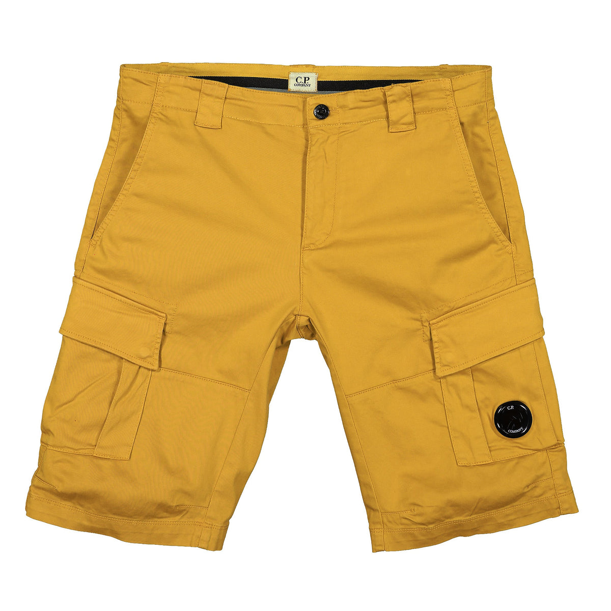 C.P. Company Stretch Sateen Cargo Shorts Nugget Gold Shorts 12CMBE062A-005694G 239 | Overkill