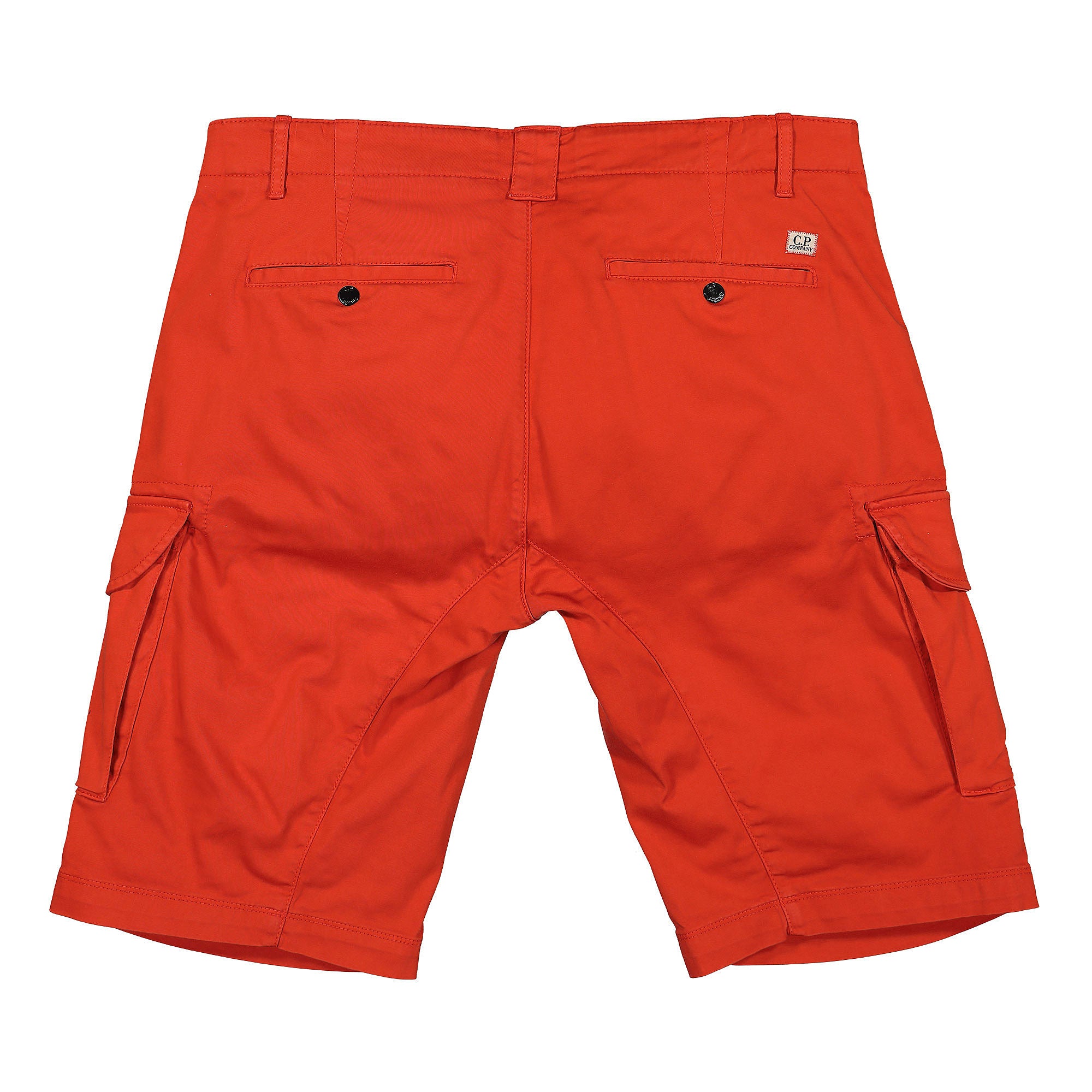 C.P. Company Stretch Sateen Cargo Shorts Fiery Red Shorts Material | Overkill