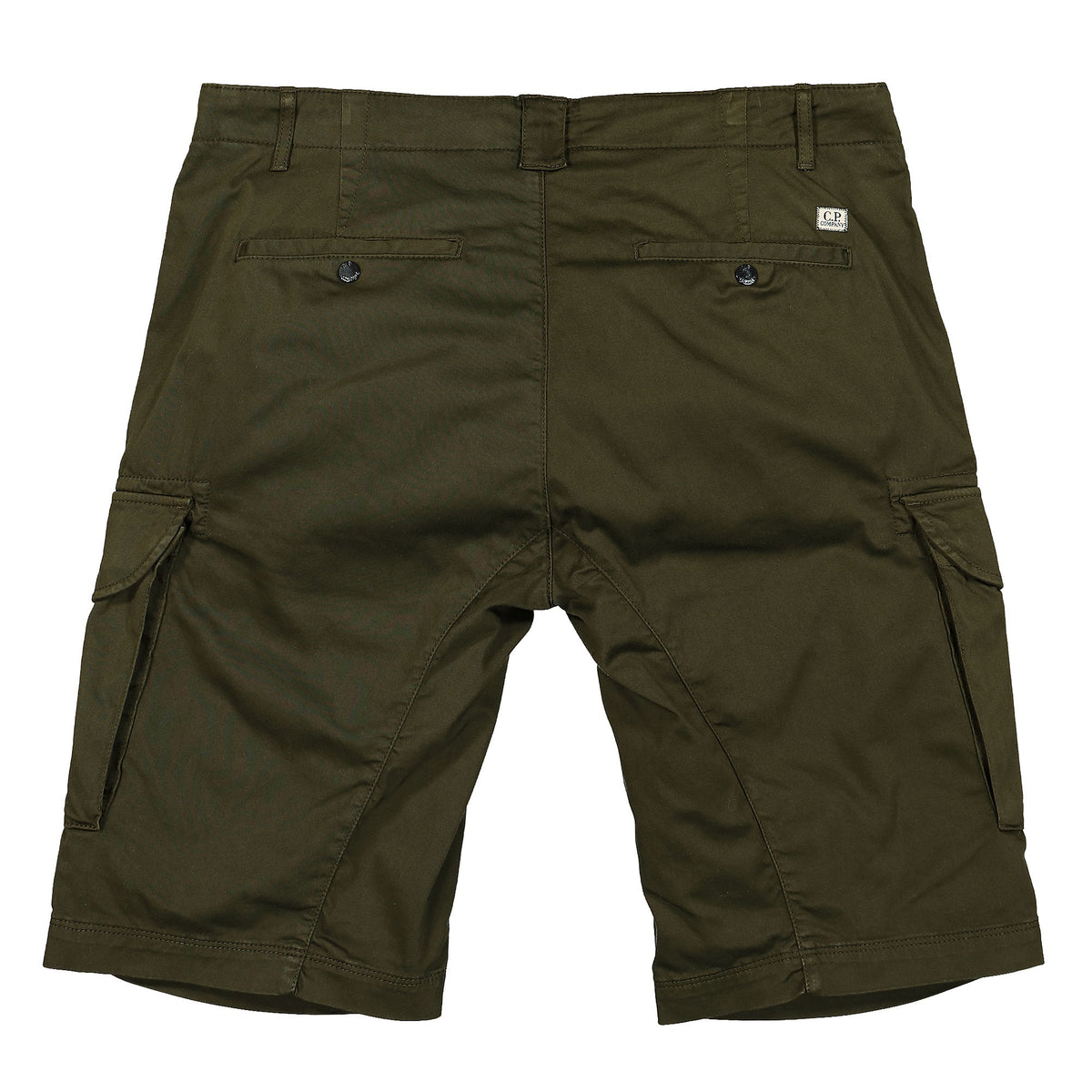 C.P. Company Stretch Sateen Cargo Shorts Ivy Green Shorts Material | Overkill