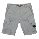 C.P. Company Stretch Sateen Cargo Shorts Griffin Grey Shorts 12CMBE062A-005694G 937 | Overkill