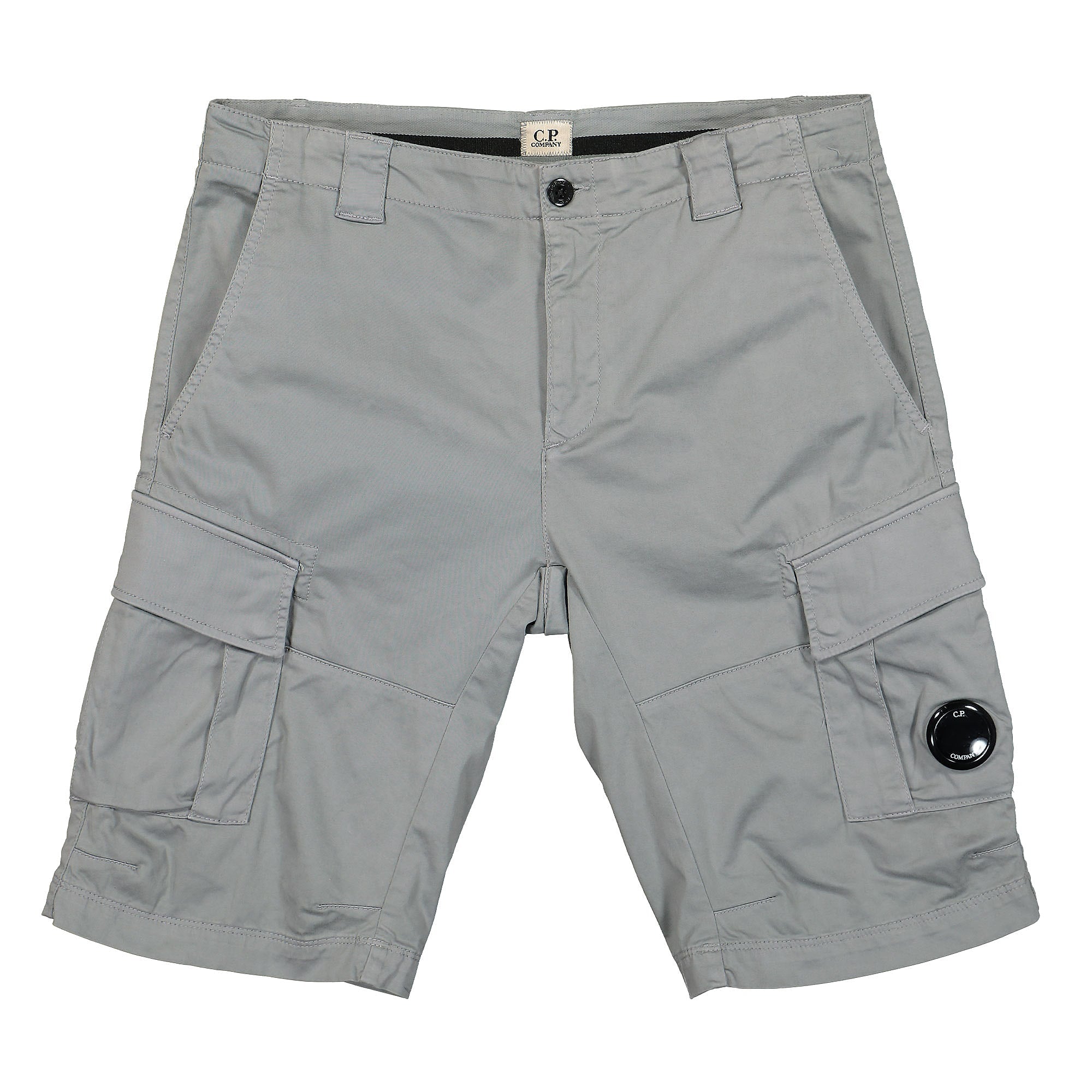 C.P. Company Stretch Sateen Cargo Shorts Griffin Grey Shorts 12CMBE062A-005694G 937 | Overkill