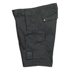 C.P. Company Stretch Sateen Cargo Shorts Dark Shadow Shorts Close-up | Overkill