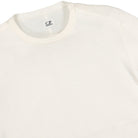 C.P. Company Sea Island Crew Neck Knit Gauze White Sweatshirts Close-up | Overkill