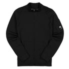 C.P. Company Sea Island Zipped Knit Black Sweatshirts 12CMKN144A-004037A 999 | Overkill
