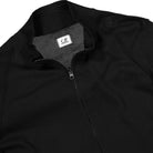 C.P. Company Sea Island Zipped Knit Black Sweatshirts Close-up | Overkill