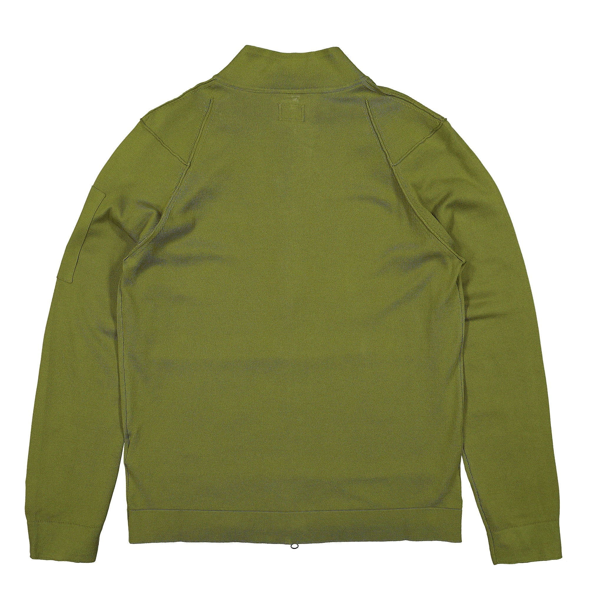 C.P. Company Sea Island Zipped Knit Green Moss Cardigans Material | Overkill