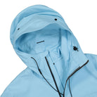C.P. Company Shell-R Goggle Jacket Sky Blue Jackets Close-up | Overkill