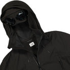 C.P. Company Shell-R Goggle Jacket Black Jackets Close-up | Overkill