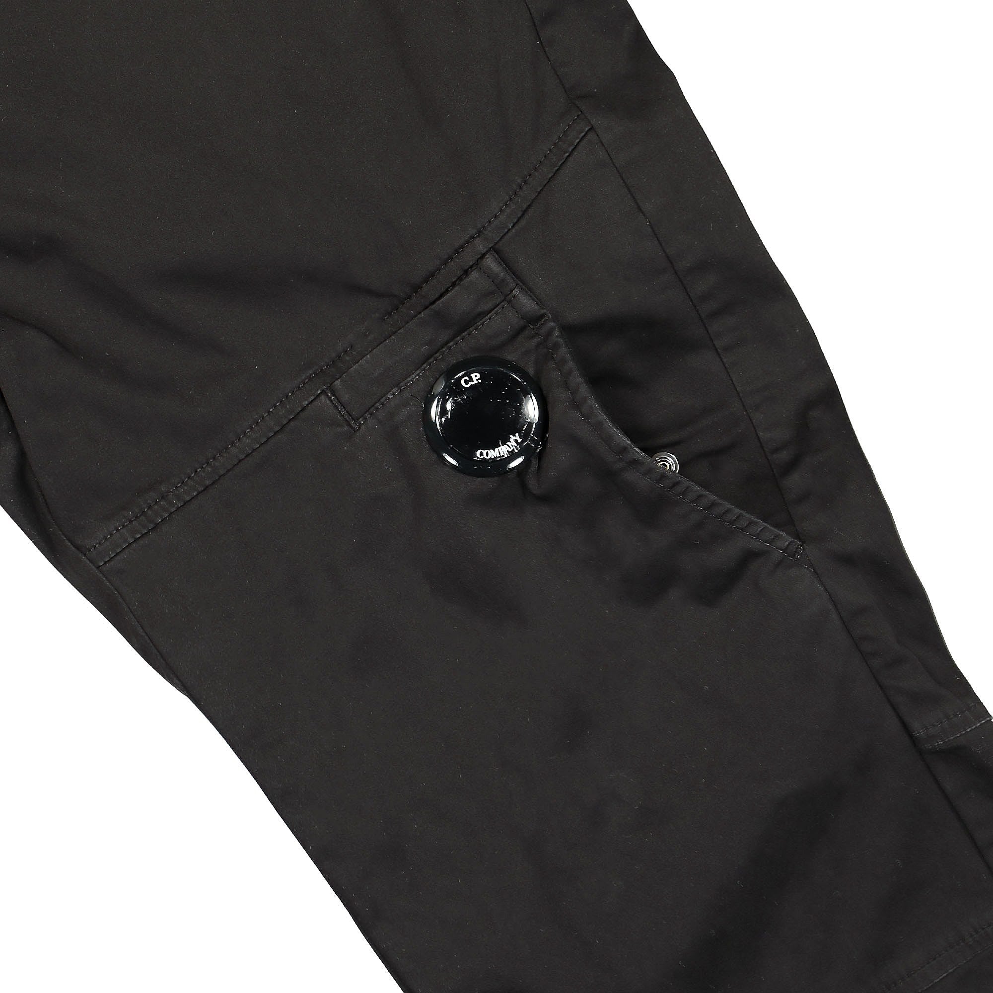 C.P. Company Stretch Sateen Utility Pants Black Casual Pants Detail view 1 | Overkill