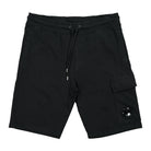 C.P. Company Light Fleece Cargo Shorts Black Shorts 12CMSB021A-002246G 999 | Overkill