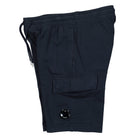 C.P. Company Light Fleece Cargo Shorts Total Eclipse Shorts Close-up | Overkill