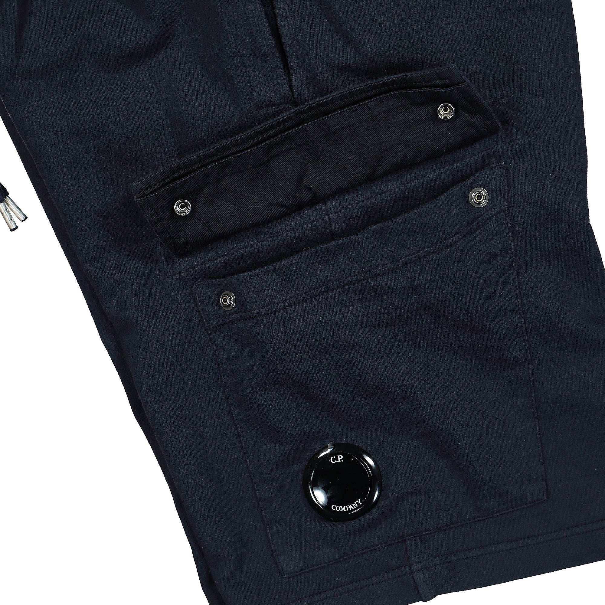 C.P. Company Light Fleece Cargo Shorts Total Eclipse Shorts Detailfoto | Overkill