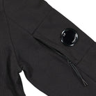 C.P. Company Diagonal Raised Fleece Crew Neck Sweatshirt Black Sweatshirts Detailfoto | Overkill
