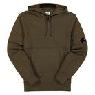 C.P. Company Diagonal Raised Fleece Pullover Hoodie Ivy Green Hoodies 12CMSS023A-005086W 683 | Overkill