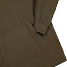 C.P. Company Diagonal Raised Fleece Pullover Hoodie Ivy Green Hoodies Detail view 1 | Overkill