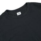 C.P. Company Light Fleece Crew Neck Sweatshirt Black Sweatshirts Close-up | Overkill