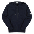 C.P. Company Light Fleece Zipped Hoodie Total Eclipse Hoodies 12CMSS034A-002246G 888 | Overkill