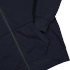 C.P. Company Light Fleece Zipped Hoodie Total Eclipse Hoodies Detailfoto | Overkill