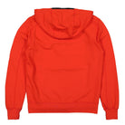 C.P. Company Light Fleece Zipped Hoodie Fiery Red Hoodies Material | Overkill