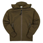 C.P. Company Diagonal Raised Fleece Split Goggle Hoodie Ivy Green Hoodies 12CMSS083A-005086W 683 | Overkill