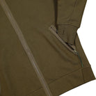 C.P. Company Diagonal Raised Fleece Split Goggle Hoodie Ivy Green Hoodies Detail view 2 | Overkill