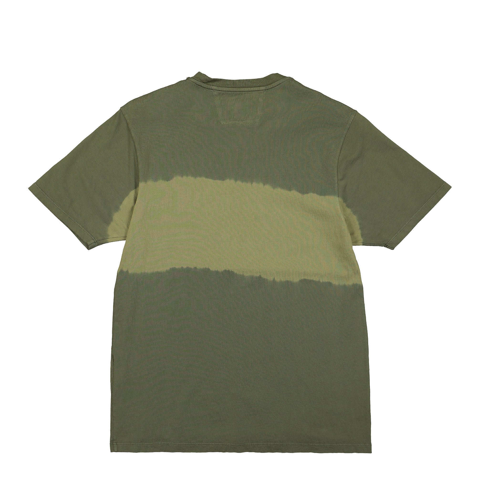 C.P. Company 24/1 Jersey Tie-Dye Logo T-Shirt Burnt Olive T-Shirts Material | Overkill