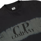 C.P. Company 24/1 Jersey Tie-Dye Logo T-Shirt Black T-Shirts Close-up | Overkill