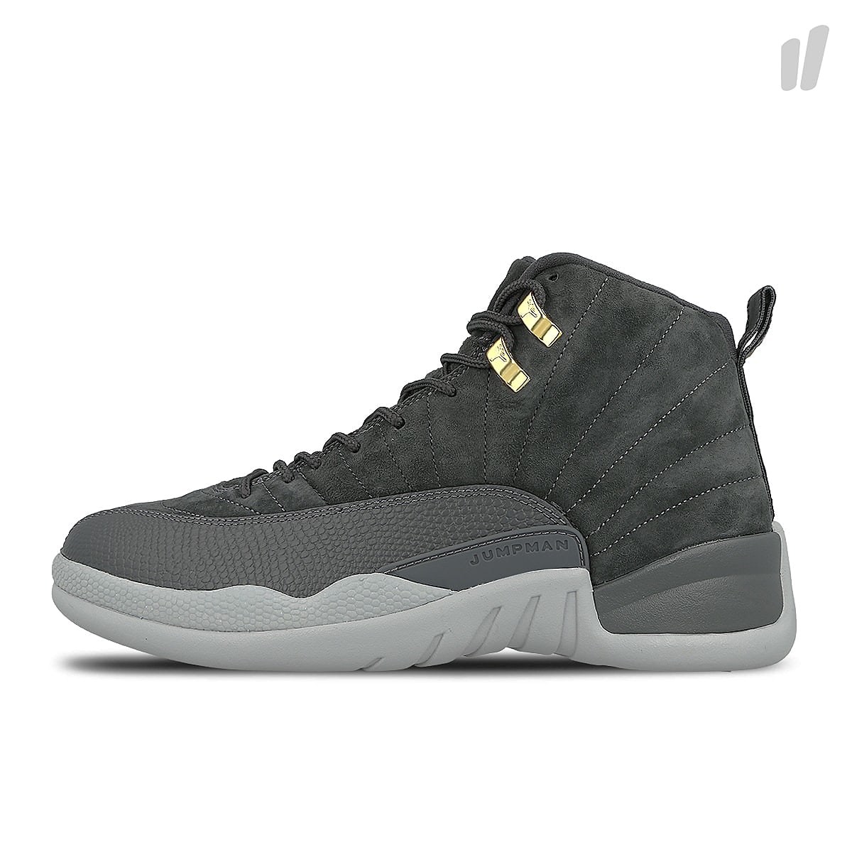 Jordan Air Jordan 12 Retro Dark Grey / Dark Grey - Wolf Grey Mid Top Sneakers 130690 005 | Overkill