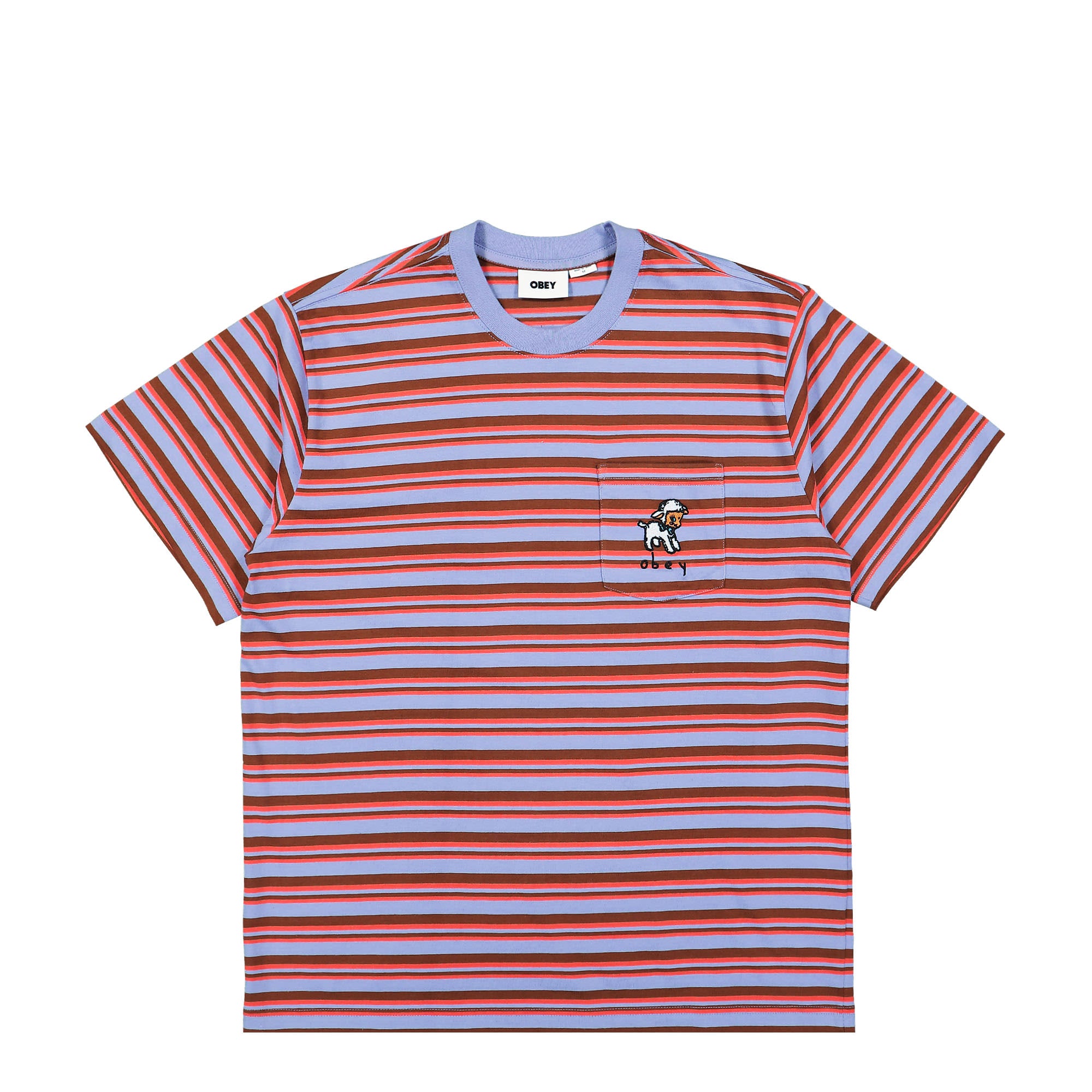Obey Doe Pocket Tee SS Digital Violet Multi T-Shirts 131080339 / Digital Violet Multi | Overkill