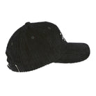 Stussy Corduroy Big Logo Low Pro Cap Black Caps Close-up | Overkill