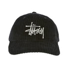 Stussy Corduroy Big Logo Low Pro Cap Black Caps Detailfoto | Overkill