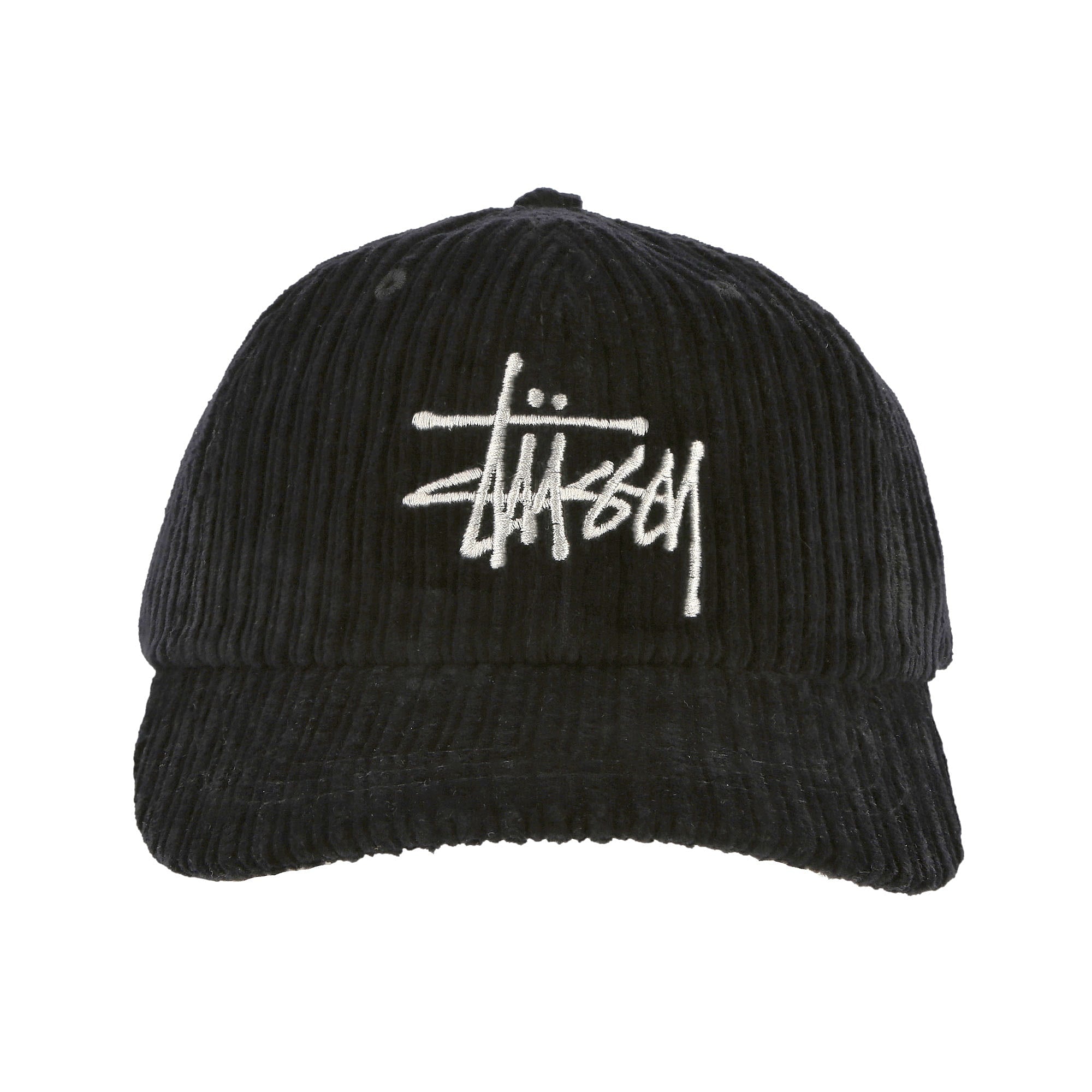 Stussy Corduroy Big Logo Low Pro Cap Black Caps Detailfoto | Overkill